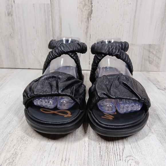 New Sam Edelman Womens Velma Leather Slip On Flat Sandals #791 - Picture 4 of 10